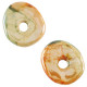 DQ Greek Ceramic bead donut – Light green-orange